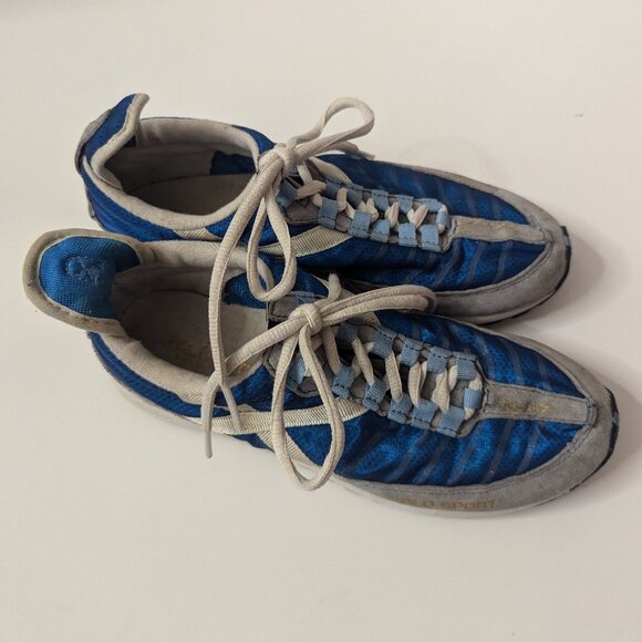 GREAT CONDITION Blue EUC Polo Sport X-67 sneakers Women's Size 6.5 - Picture 7 of 15